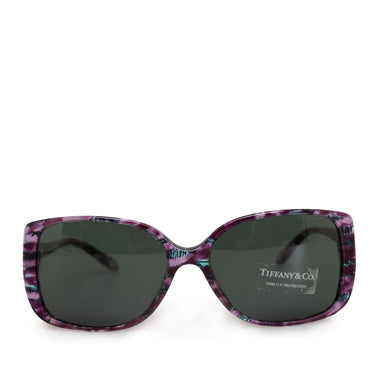 Black Tiffany Round Tinted Sunglasses