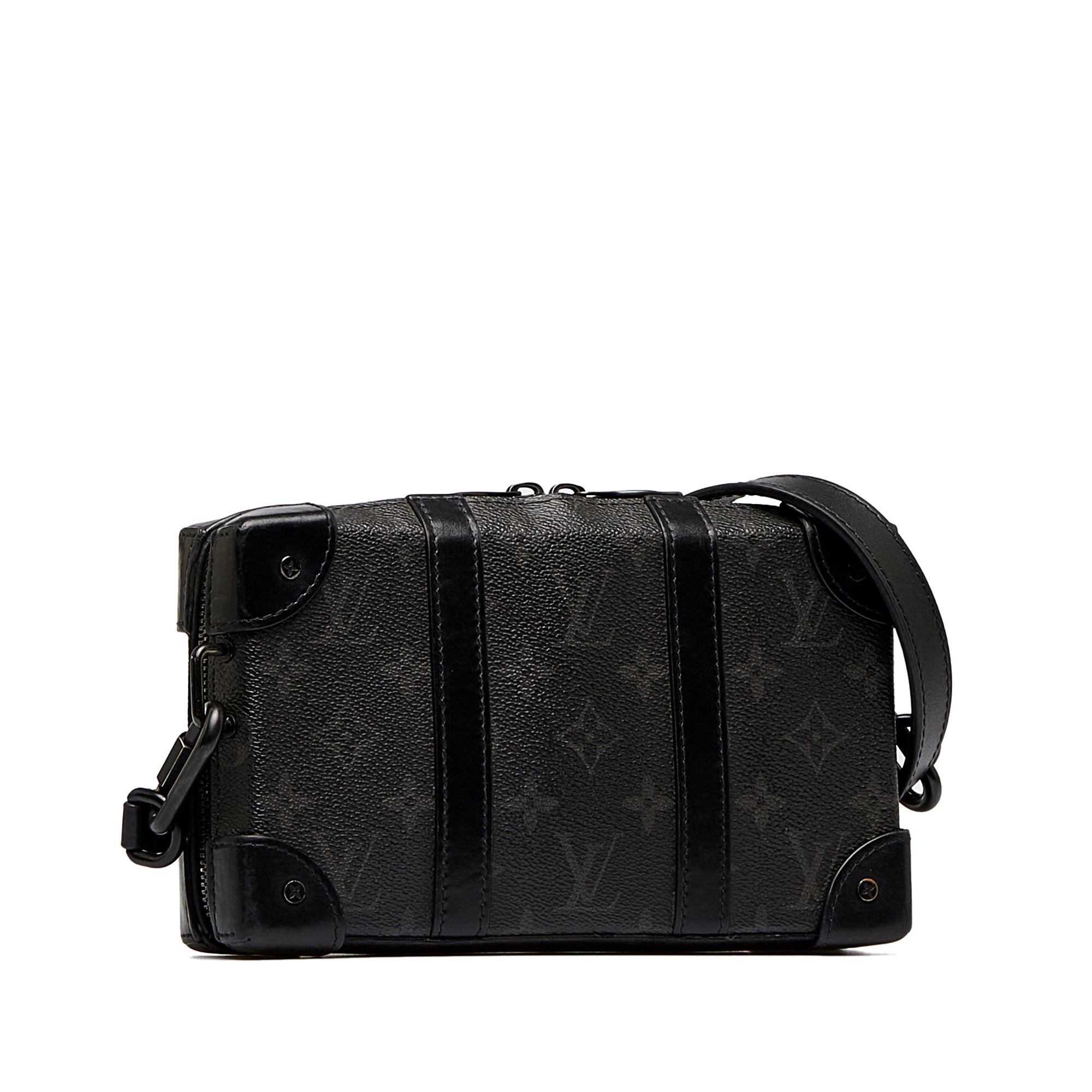 Louis Vuitton Monogram Eclipse Soft Trunk Wallet - Black Messenger