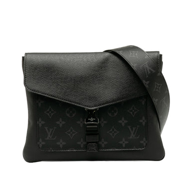 Black Louis Vuitton Taigarama Outdoor Flap Messenger Crossbody Bag