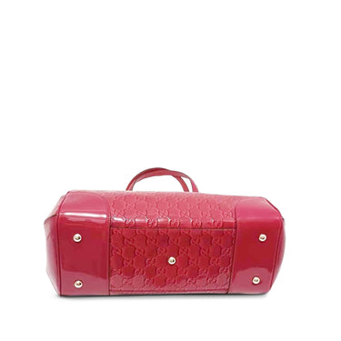Red Gucci Guccissima Mayfair Tote Bag - Designer Revival