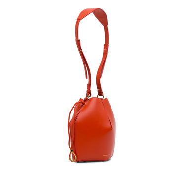 Red Alexander McQueen Leather The Bucket Bag - Designer Revival