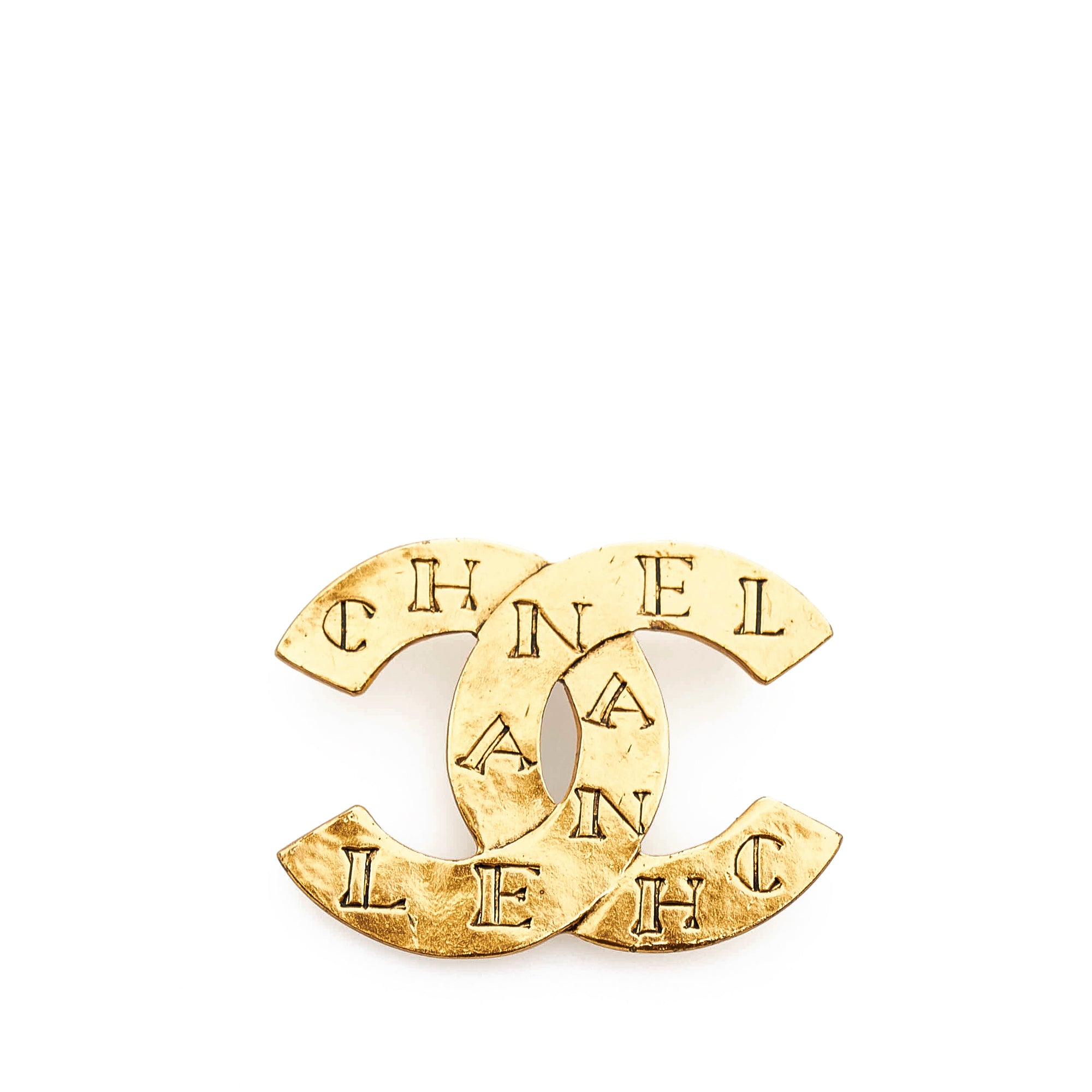 Gold Chanel CC Brooch – Designer Revival