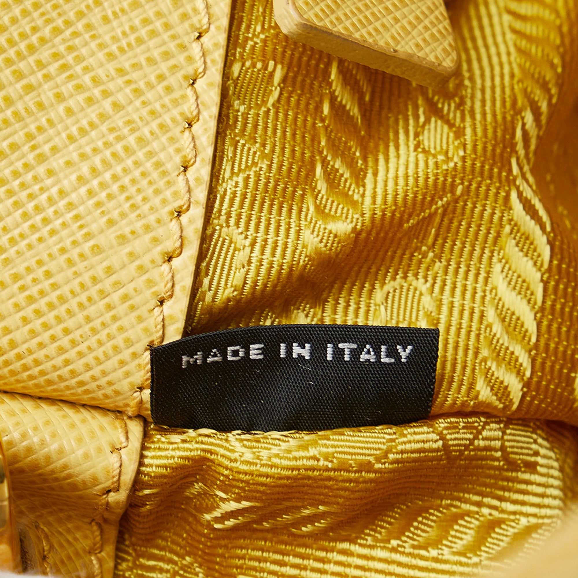 Prada Galleria Small Saffiano Double-zip Tote Bag in Yellow