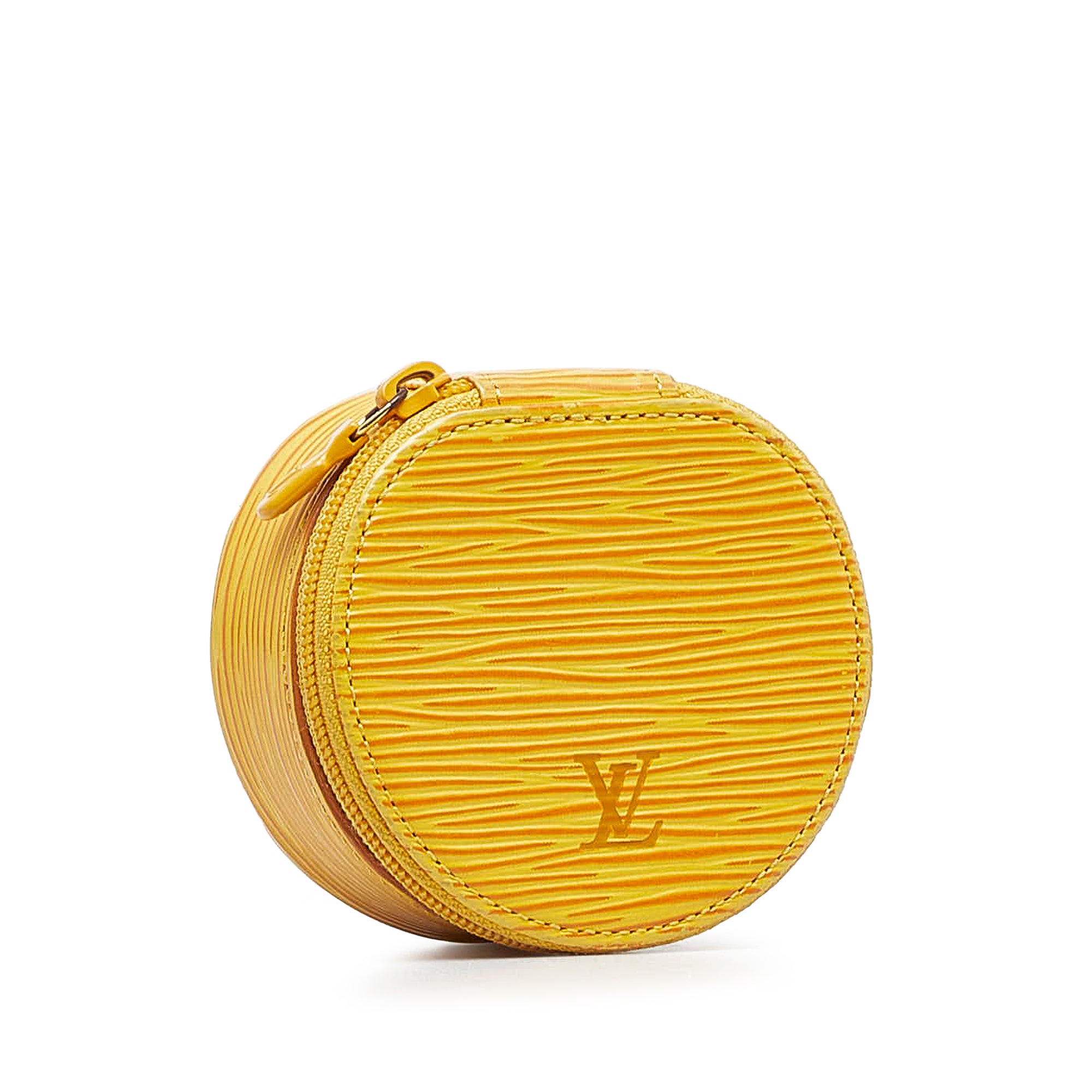Yellow Louis Vuitton Epi Ecrin Bijoux Jewelry Case