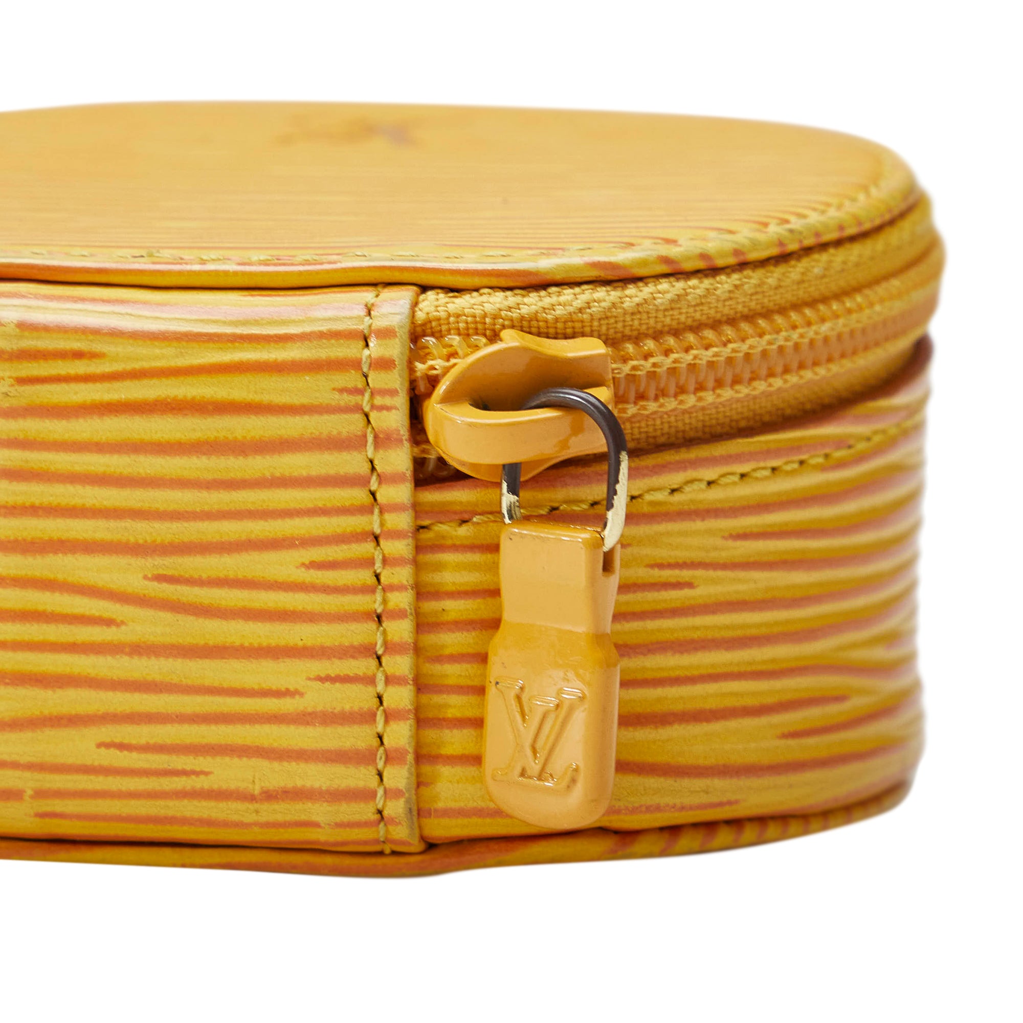 Yellow Louis Vuitton Epi Ecrin Bijoux Jewelry Case