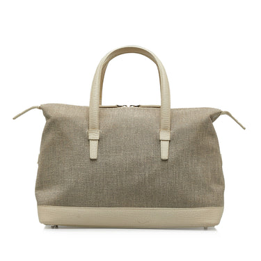 Gray Loewe Canvas Handbag - Designer Revival