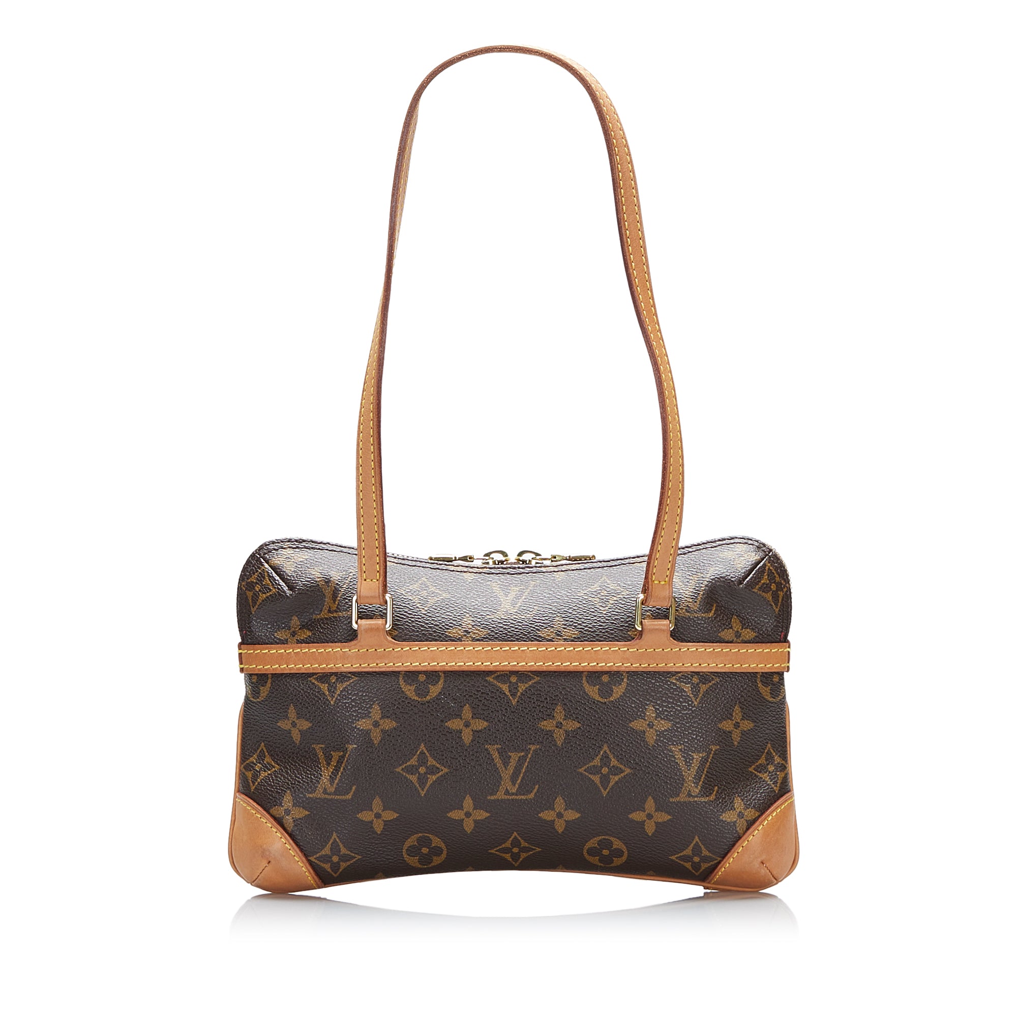 Louis Vuitton Mezzo Brown Canvas Tote Bag (Pre-Owned)