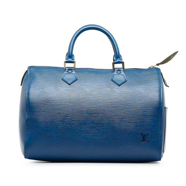 Louis Vuitton Speedy 25 Epi Handbag Mini Boston Blue used from