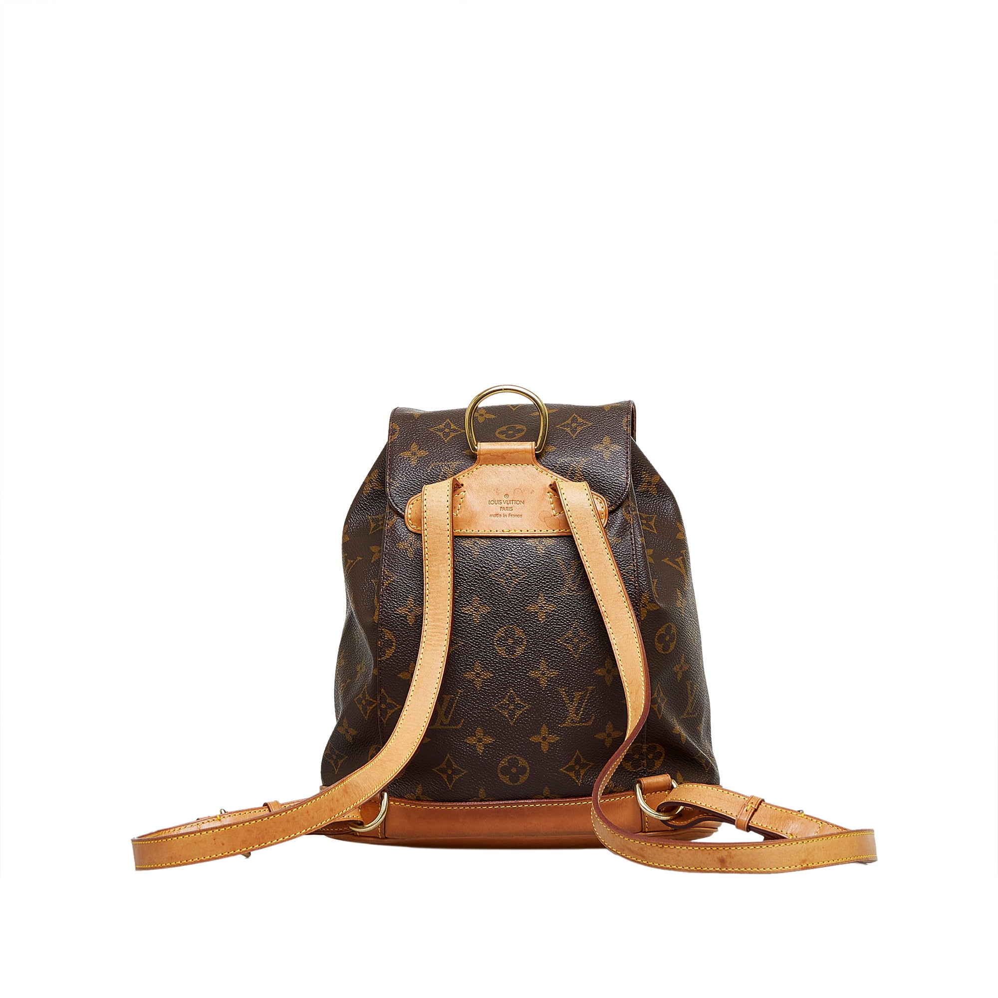 Brown Louis Vuitton Monogram Montsouris MM Backpack
