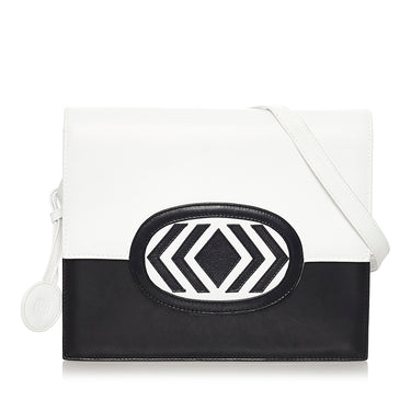 White Valentino Leather Crossbody Bag - Designer Revival