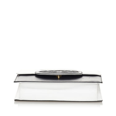 White Valentino Leather Crossbody Bag - Designer Revival