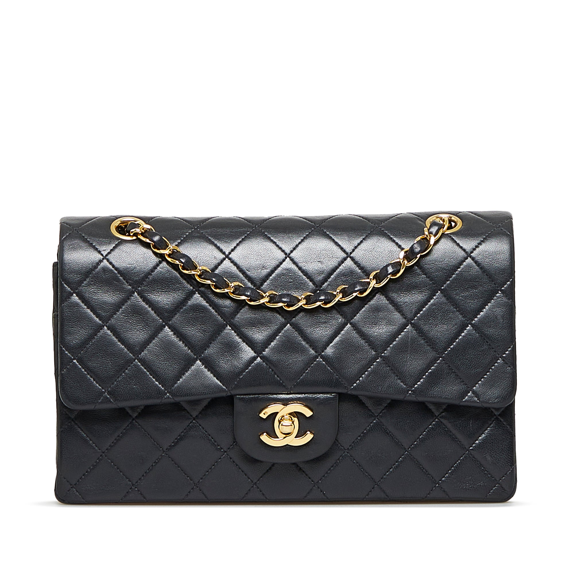 Black Chanel Boots Medium Classic Lambskin Double Flap Shoulder Bag, Chanel  Boots threw a fine jewelry party at Bergdorf Goodman in NYC during NYFW