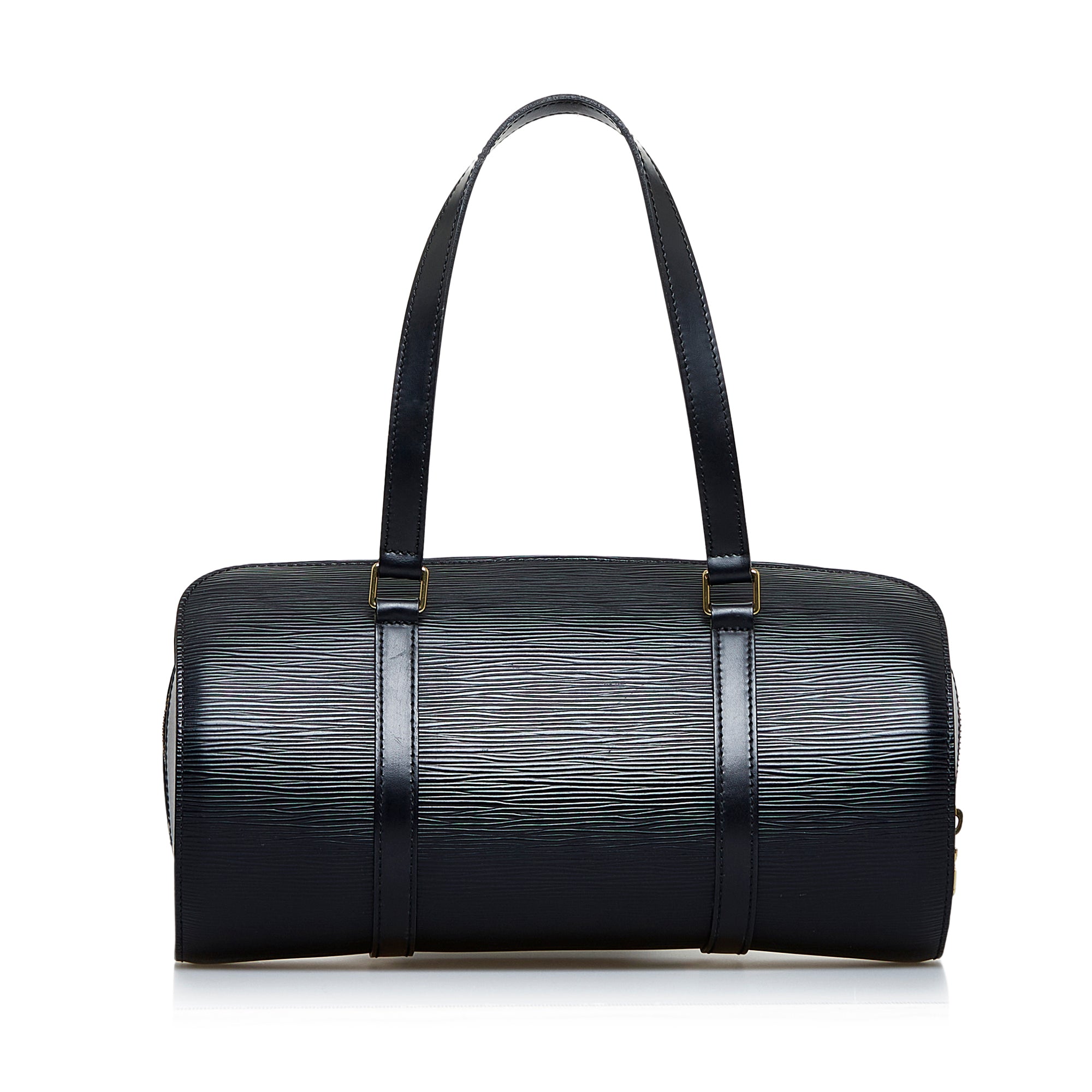 Louis Vuitton Black Epi Soufflot with Pouch Handbag Louis Vuitton