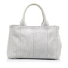 Gray Prada Canapa Logo Handbag