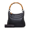 Black Gucci Anita Bamboo Handbag