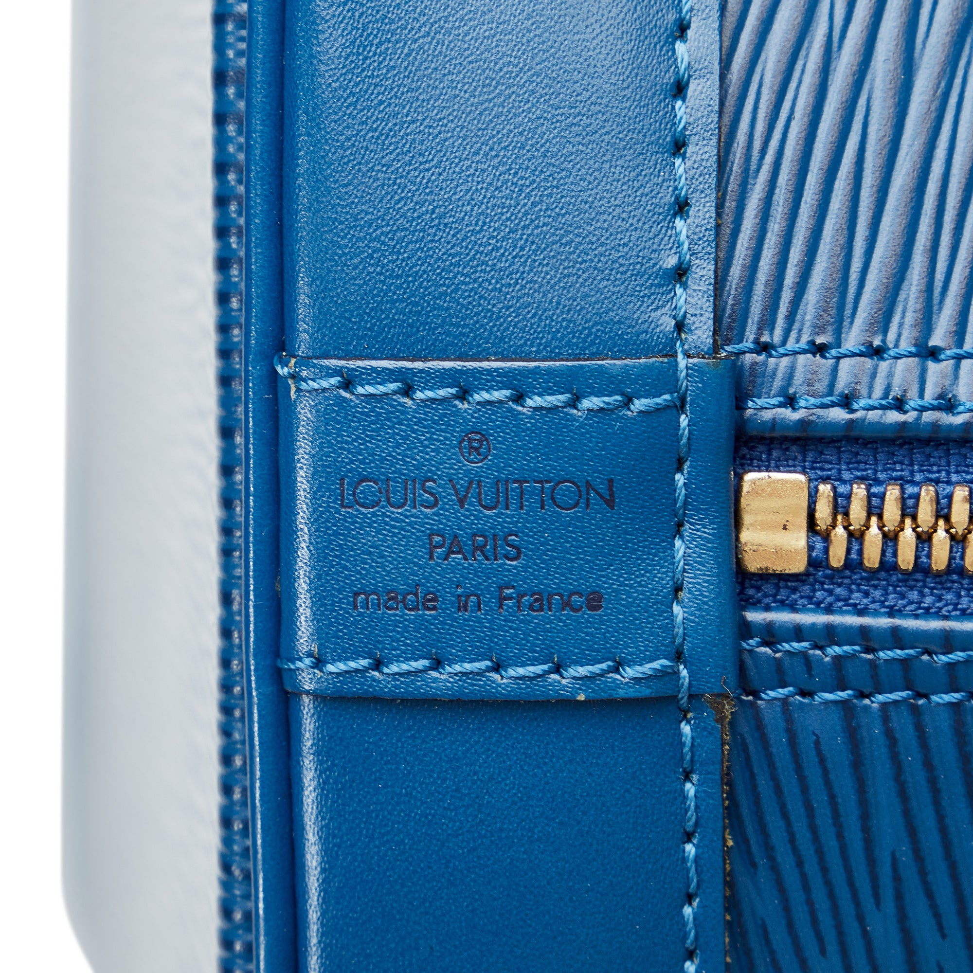 Louis Vuitton Vintage - Epi Alma PM Bag - Blue - Leather and Epi