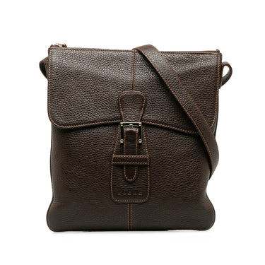 Brown Loewe Leather Crossbody Bag - Designer Revival