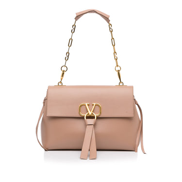 Tan Valentino VRing Shoulder Bag - Designer Revival