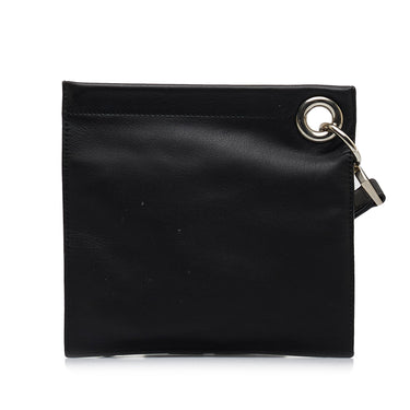 Black Loewe Leather Cosmetic Pouch