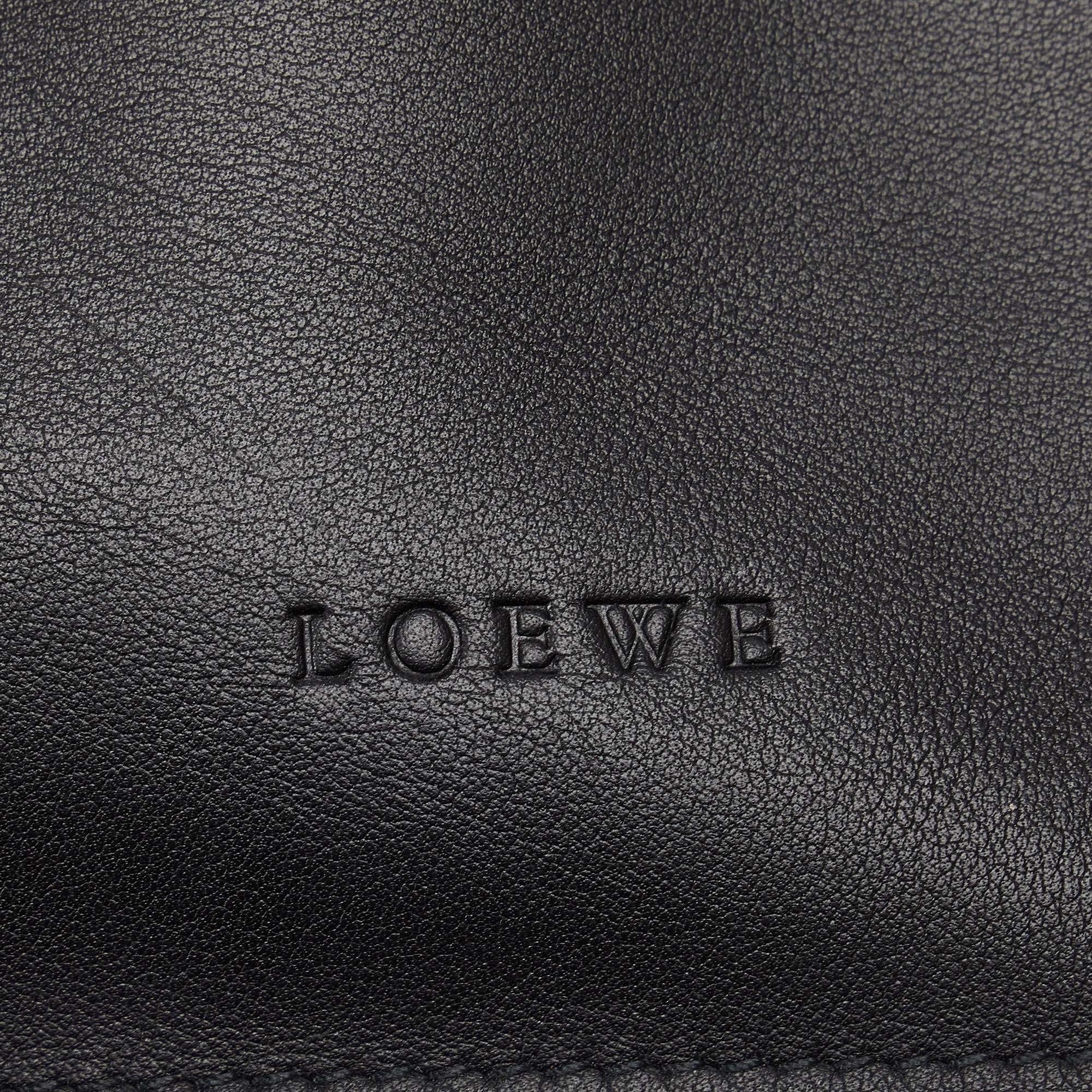 Black Loewe Leather Cosmetic Pouch - Designer Revival