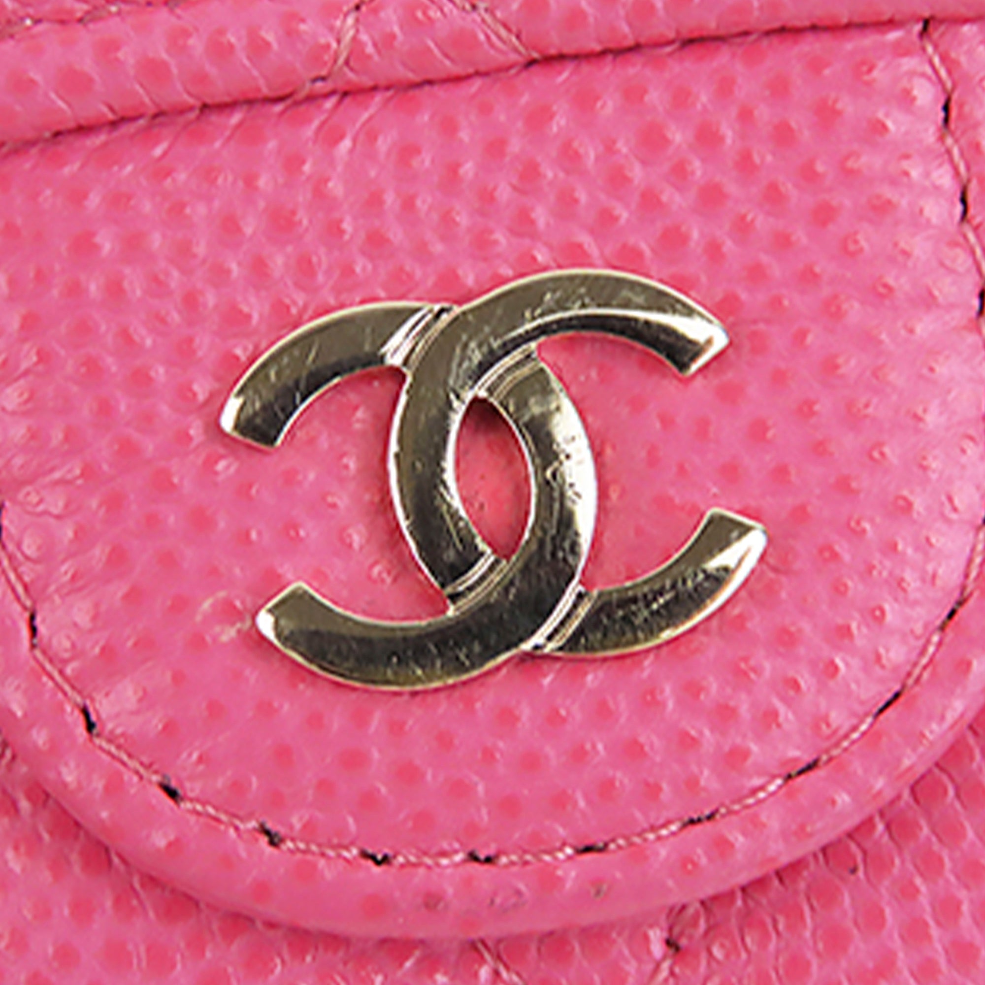 Chanel Pink CC Caviar Leather Zip Around Wallet ref.637329 - Joli