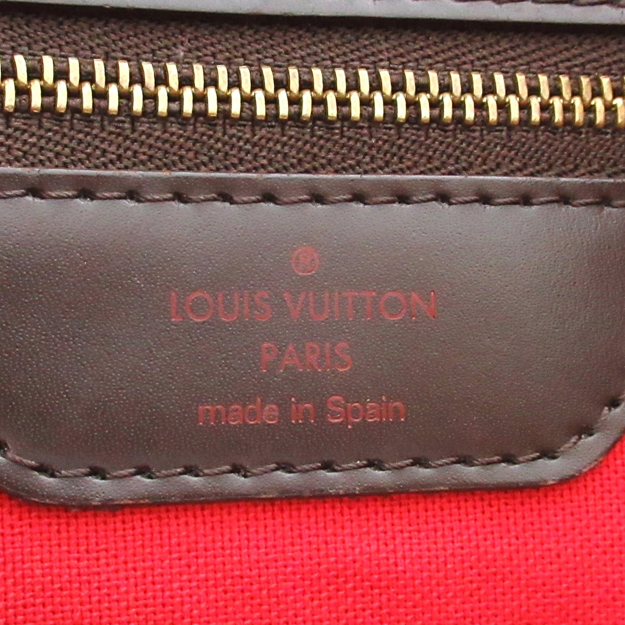 Brown Louis Vuitton Damier Ebene Cabas Rivington Tote Bag