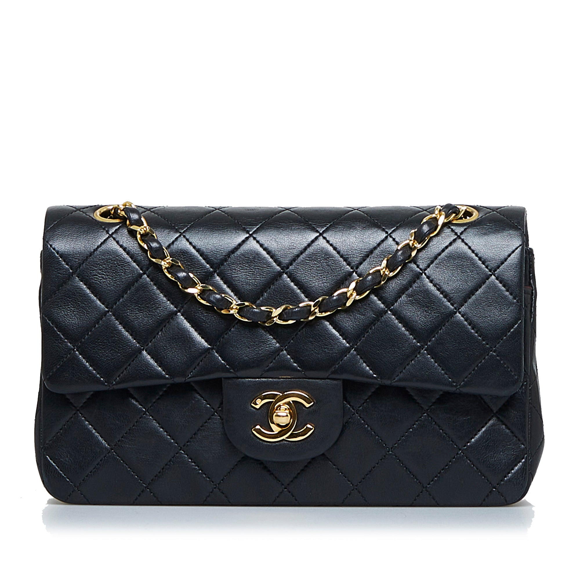 chanel black purse quilted