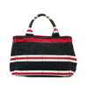 Black Prada Canapa Righe Satchel