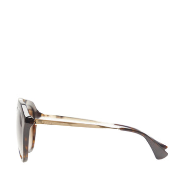 Brown Prada Round Tinted Sunglasses