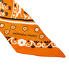 Orange Hermes Printed Twilly Silk Scarf Scarves