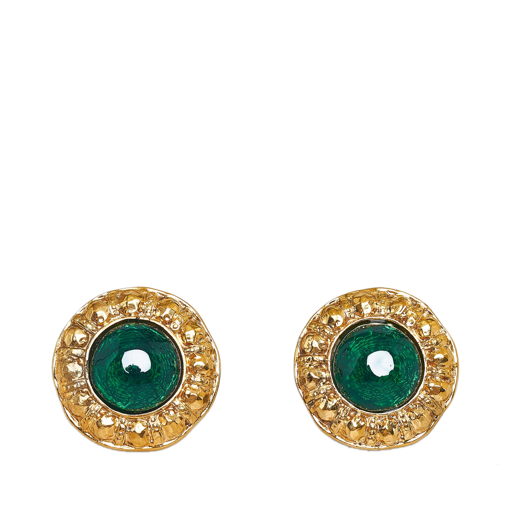 Gold Chanel Strass Clip-on Earrings – Designer Revival