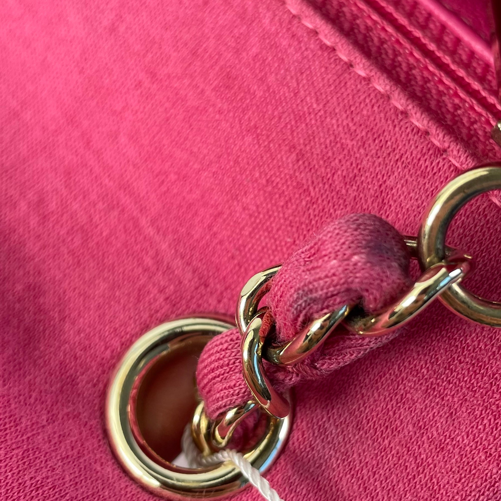 Pink Chanel Mini Classic Jersey Single Flap Crossbody Bag