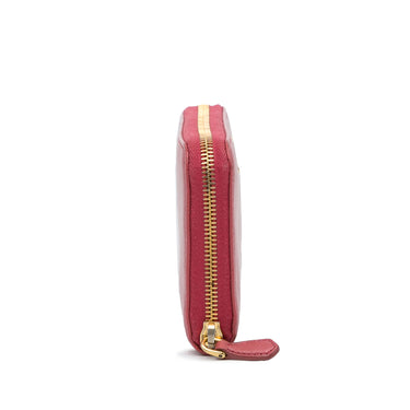 Pink Prada Saffiano Zip Around Long Wallet - Designer Revival