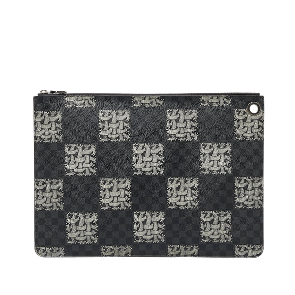 Pochette jour gm cloth bag Louis Vuitton Black in Cloth - 34155477