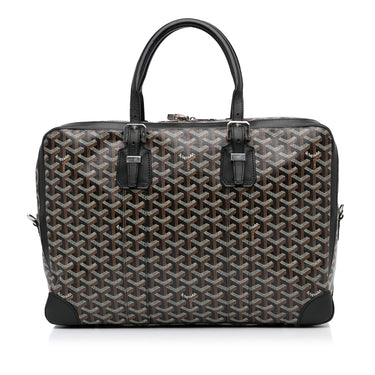 Black Goyard Goyardine Ambassade PM Business Bag - Designer Revival