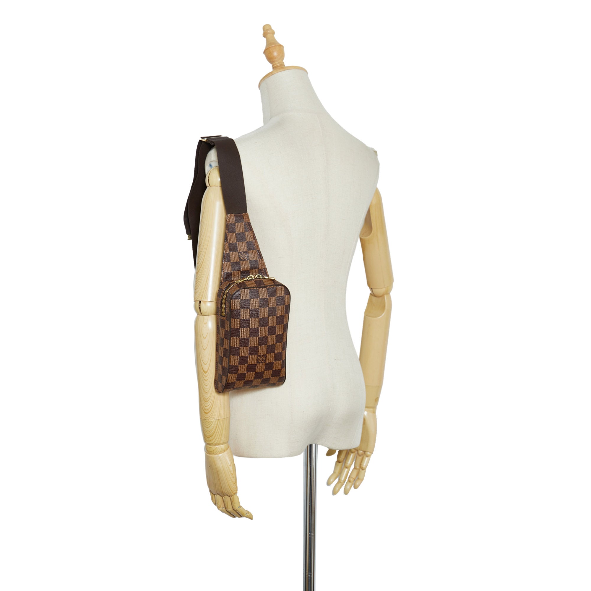 Brown Louis Vuitton Damier Ebene Geronimos Crossbody Bag – Designer Revival