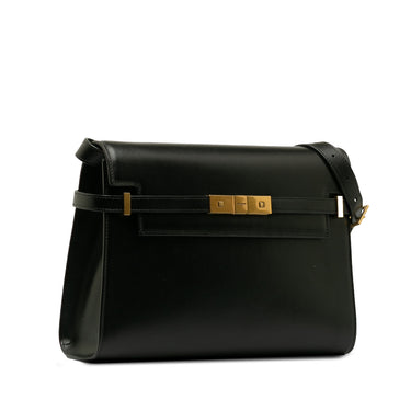 Black Saint Laurent Medium Manhattan Shoulder Bag - Designer Revival