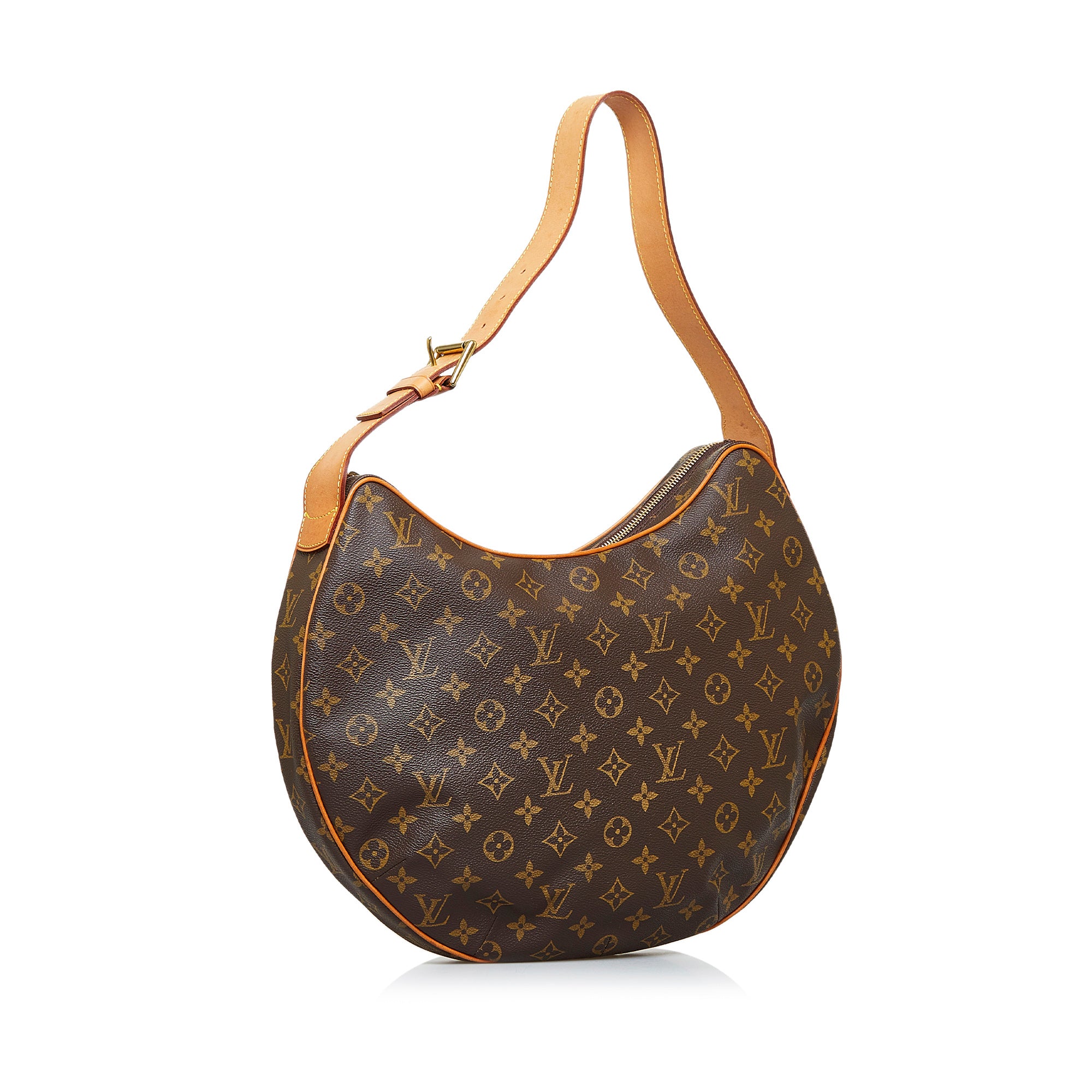 Louis Vuitton - Authenticated Croissant Handbag - Cloth Brown for Women, Very Good Condition