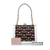 White Miu Miu Miu Solitaire Canvas Shoulder Bag