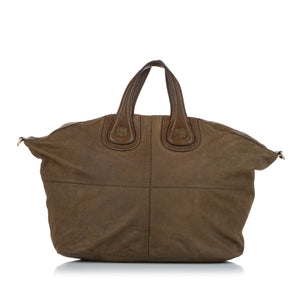 Green Givenchy Nightingale Leather Satchel Bag