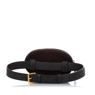 Black Gucci GG Marmont Velvet Belt Bag - Designer Revival