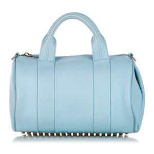 Blue Alexander Wang Rocco Leather Satchel Bag