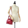 Red Fendi Peekaboo Leather Satchel Bag