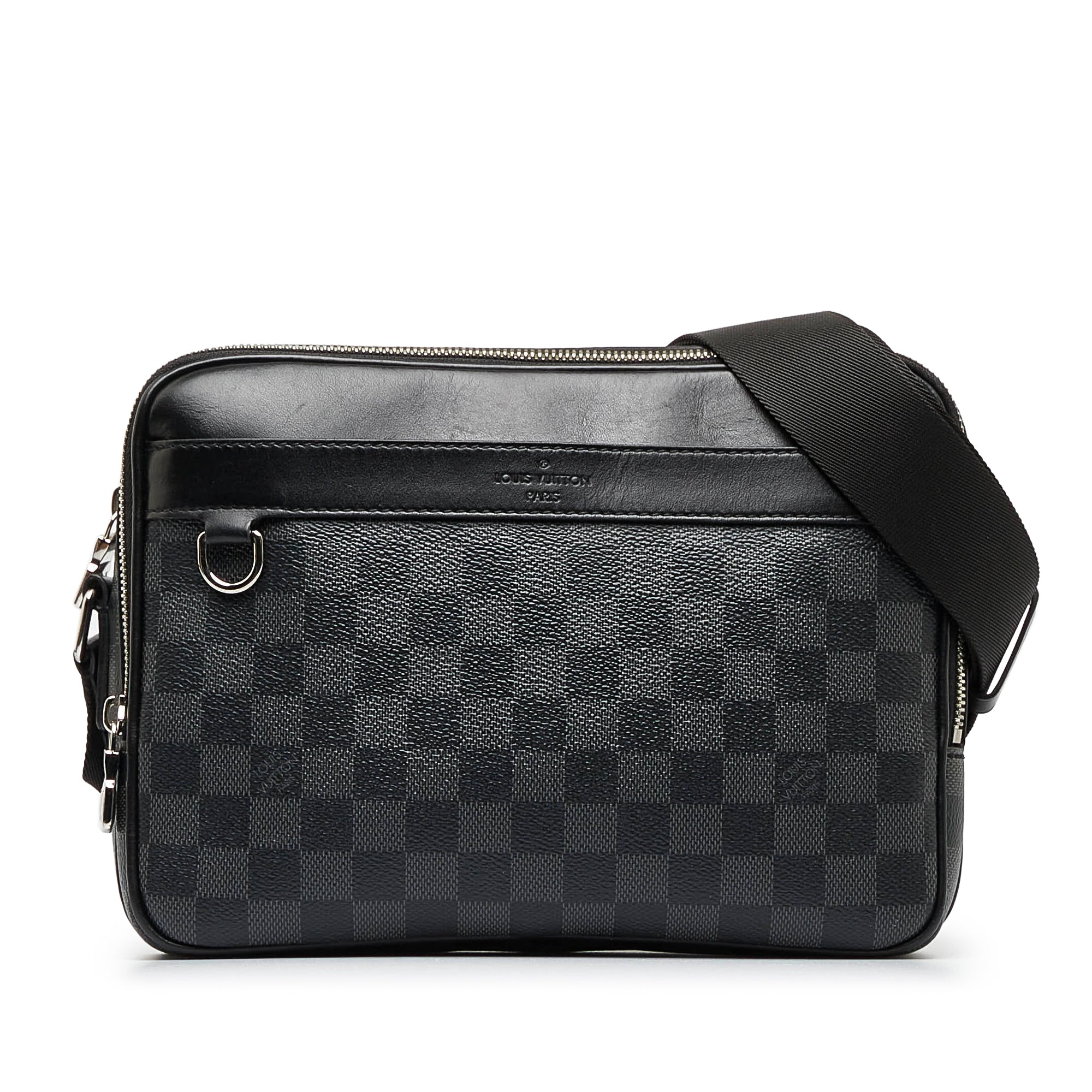 Black Louis Vuitton Damier Graphite Trocadero PM Crossbody Bag, AmaflightschoolShops Revival