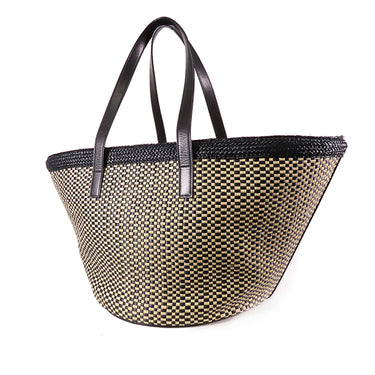 Tan Saint Laurent Medium Panier Basket Bag - Designer Revival