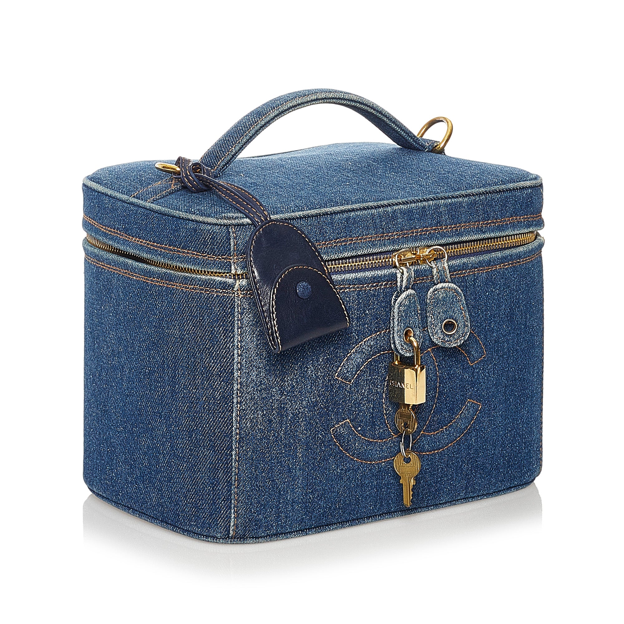 Blue Chanel CC Vanity Bag
