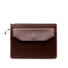 Burgundy Cartier Must de Cartier Clutch Bag - Designer Revival