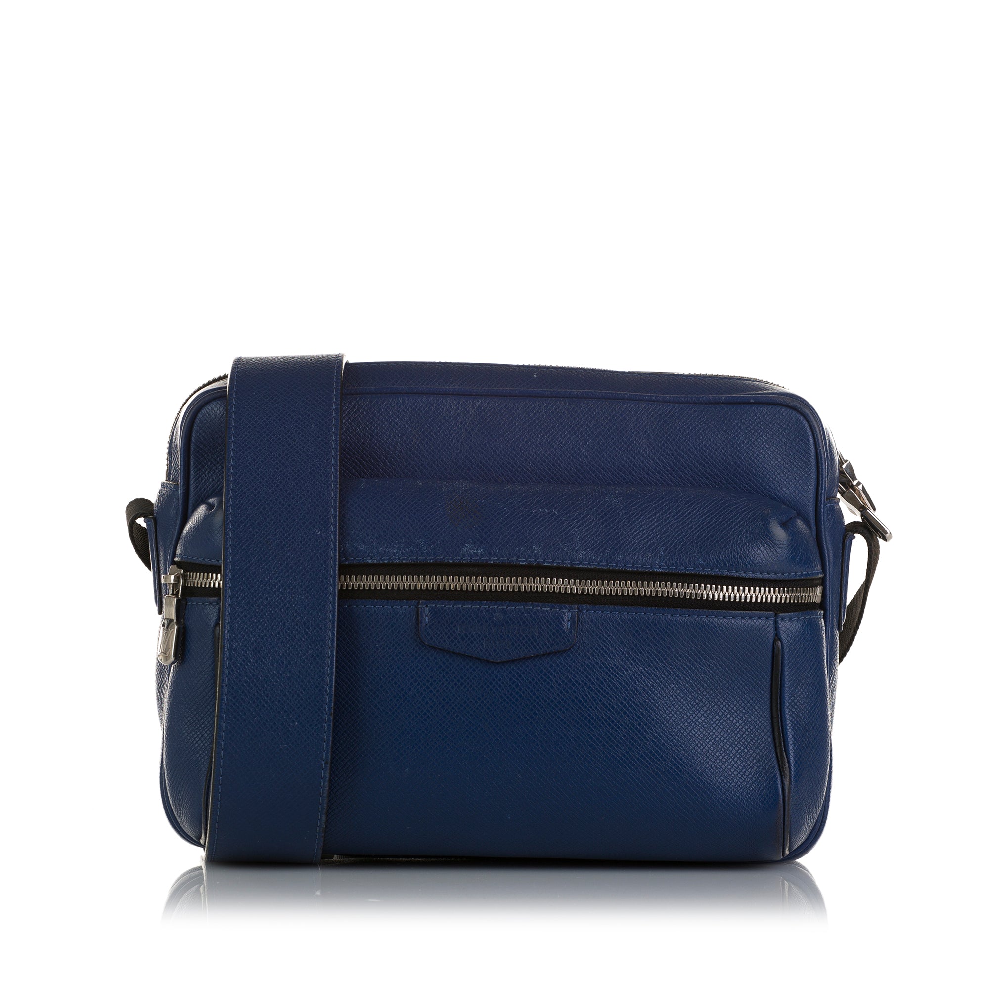 Louis Vuitton Outdoor Messenger Bag Monogram Taigarama Blue