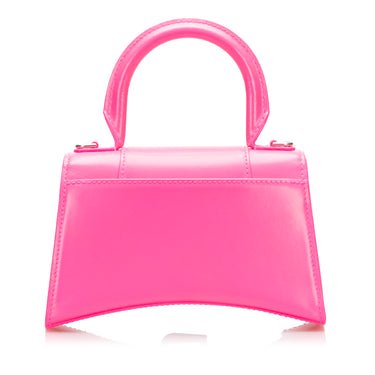Pink Balenciaga Hourglass XS Satchel - Designer Revival