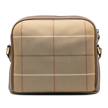 Taupe Burberry Vintage Check Crossbody Bag - Designer Revival